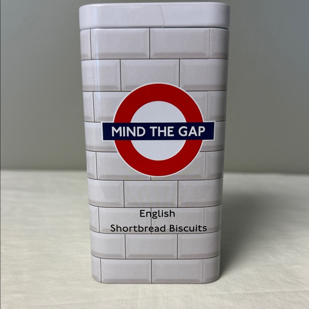 London Underground Mind the Gap Biscuit Tin Shortbread Storage Container